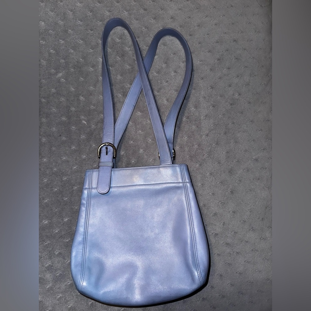Coach Periwinkle Leather Shoulder Bag